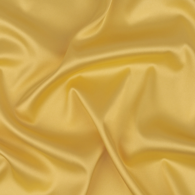 Soft Yellow Stretch Polyester Satin Lining | Mood Fabrics