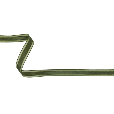 Cypress Woven Ribbon with Sheer Organza Borders - 0.5