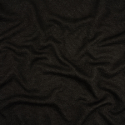 Alexander Wang Black Black Reversible Wool Jersey and Sweater Double Knit | Mood Fabrics
