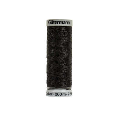 1000 Black 200m Gutermann Machine Embroidery Thread | Mood Fabrics
