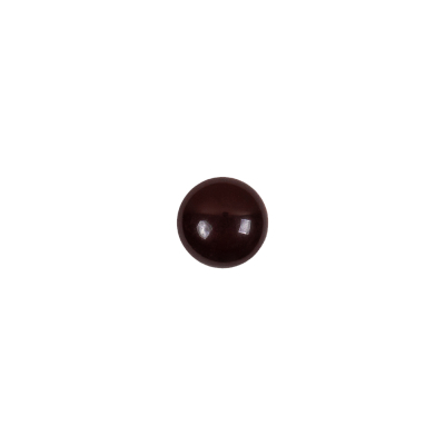 European Brown Half Domed Self Black Glass Button - 12L/7.5mm | Mood Fabrics