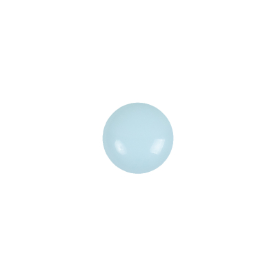 European Baby Blue Self Back Glass Button - 16L/10mm | Mood Fabrics