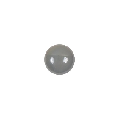European Dark Gray Half Domed Self Back Glass Button - 16L/10mm | Mood Fabrics