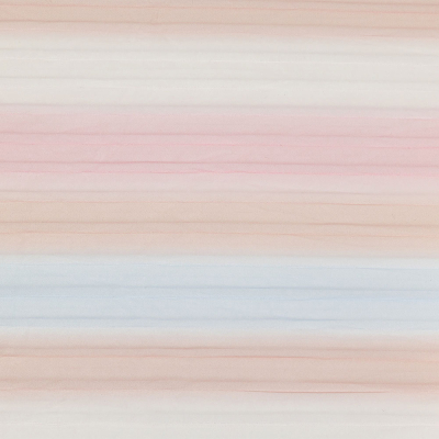Pink, Peach and Blue Ombre Stripes Pleated Tulle | Mood Fabrics