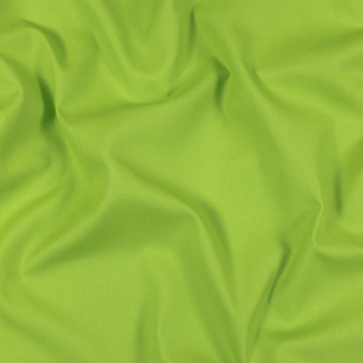 Lime Polyester and Cotton Poplin | Mood Fabrics