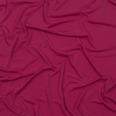 Isadora Fuchsia Stretch Polyester ITY Single Jersey | Mood Fabrics