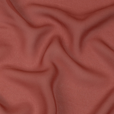 Famous Australian Designer Barn Red Viscose Georgette Lining | Mood Fabrics