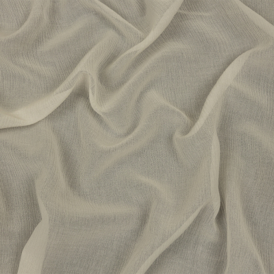 Famous Australian Designer Baby's Breath Crinkled Cotton and Silk Chiffon | Mood Fabrics
