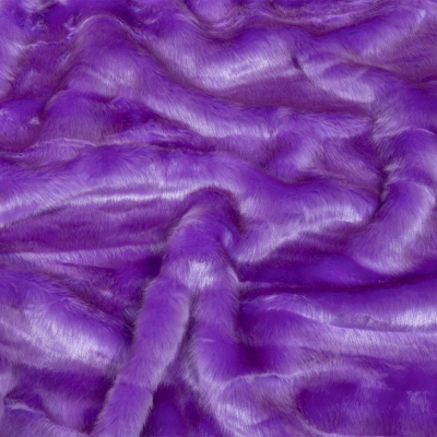 Bright Lavender Crushed Luxury Faux Fur | Mood Fabrics