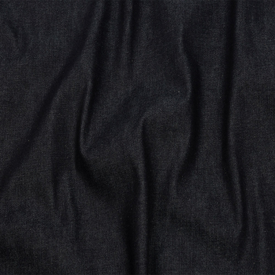 Dark Blue Lightweight Cotton Denim | Mood Fabrics