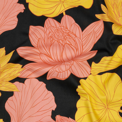 Mood Exclusive Tuscany Valley of Lilies Stretch Cotton Sateen | Mood Fabrics