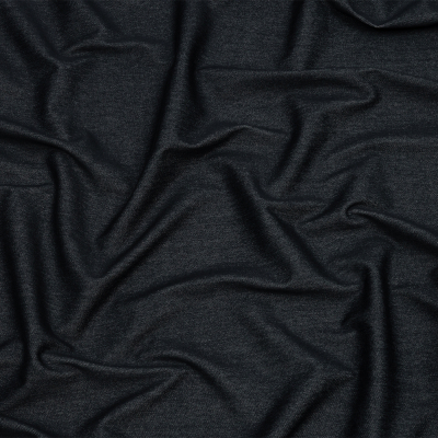 Indigo Stretch Cotton and Polyester Denim Knit | Mood Fabrics
