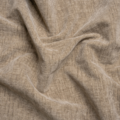 Otta Taupe Polyester Chenille Woven | Mood Fabrics