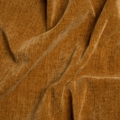 Crypton Copper Stain Resistant Performance Upholstery Chenille Woven | Mood Fabrics