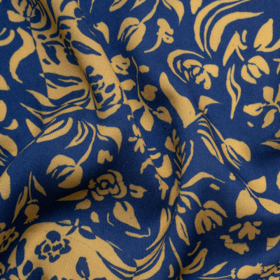 Mood Exclusive Blue Casting Shadows Viscose Woven | Mood Fabrics