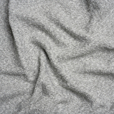 Light Gray Heathered Tweed Boucle | Mood Fabrics