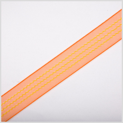 Orange Sheer Ribbon | Mood Fabrics