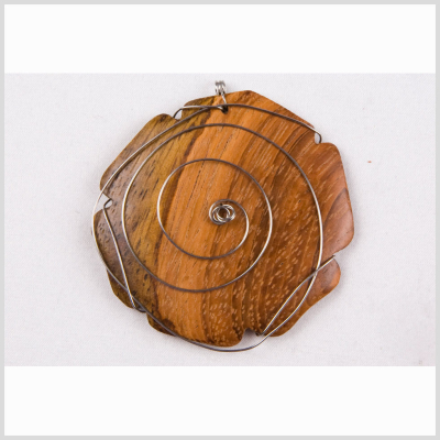 50mm Brown Wood Pendant | Mood Fabrics