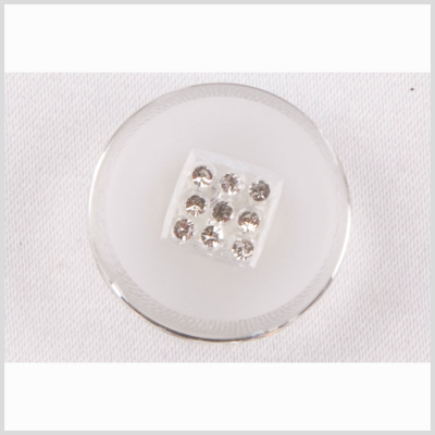 Crystal Glass Button - 24L/15mm | Mood Fabrics