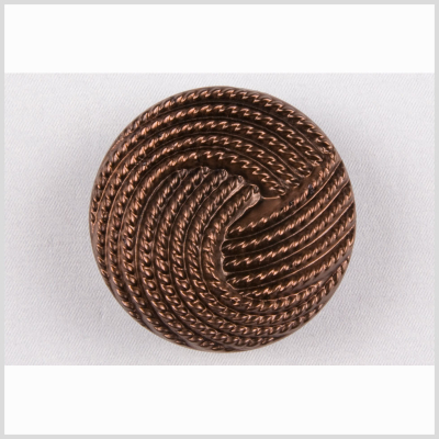 Copper Knotted Glass Shank Back Button - 22L/14mm | Mood Fabrics