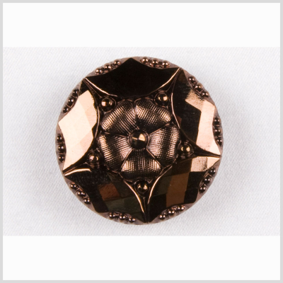 Copper Glass Button - 22L/14mm | Mood Fabrics