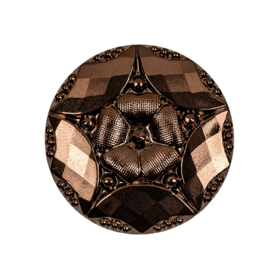 Copper Glass Button - 42L/27mm | Mood Fabrics