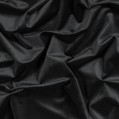 British Noir Ultra Soft Polyester Velvet | Mood Fabrics