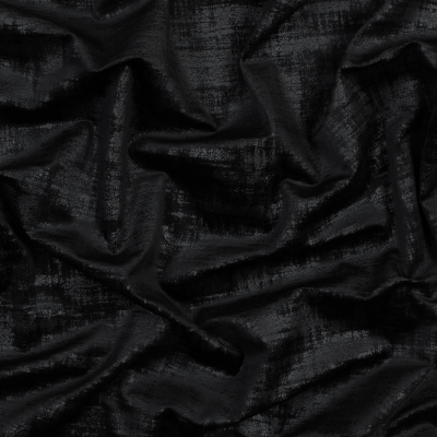 British Imported Raven Embossed Textured Velvet | Mood Fabrics