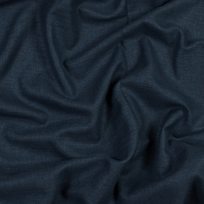 British Imported Indigo Polyester and Cotton Woven | Mood Fabrics