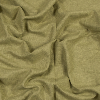 British Imported Olive Polyester and Cotton Woven | Mood Fabrics