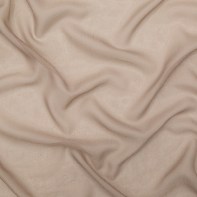 British Imported Fawn Wrinkled Drapery Sheer | Mood Fabrics