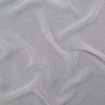 British Imported Snow Wrinkled Drapery Sheer | Mood Fabrics