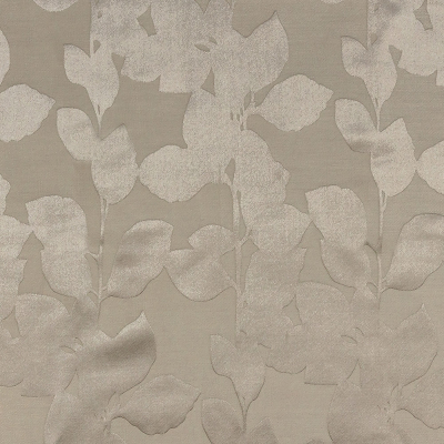 British Imported Fawn Satin-Faced Florals Drapery Jacquard | Mood Fabrics