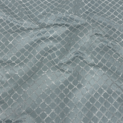 British Imported Ice Moroccan Quatrefoil Jacquard | Mood Fabrics