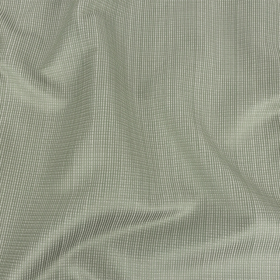British Imported Sage Gridded Polyester Woven | Mood Fabrics