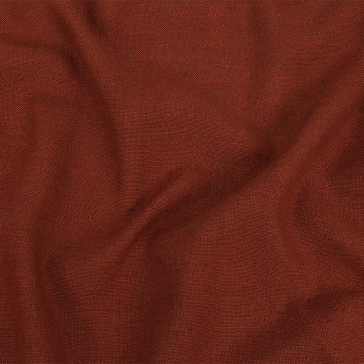 British Imported Terracotta Polyester, Viscose and Linen Woven | Mood Fabrics