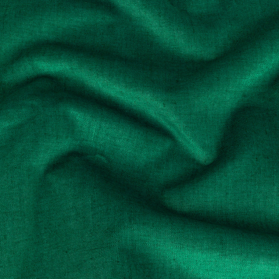 British Imported Emerald Polyester Microvelvet | Mood Fabrics