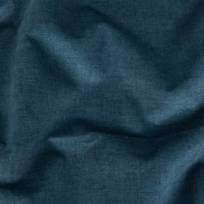 British Imported Indigo Polyester Microvelvet | Mood Fabrics
