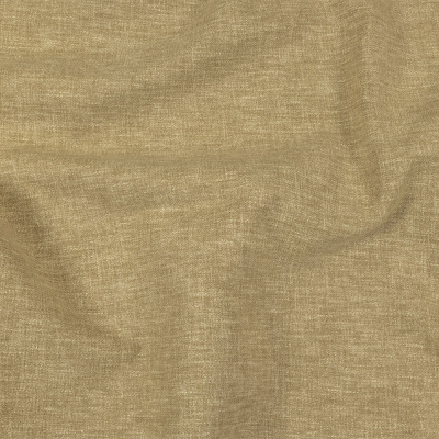 British Imported Heathered Gold Recycled Polyester Drapery Woven | Mood Fabrics