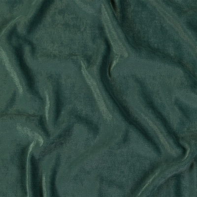 British Imported Emerald Micro Polyester Chenille | Mood Fabrics