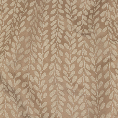 British Imported Linen Cascading Vines Polyester Jacquard | Mood Fabrics