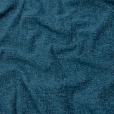 British Imported Denim Polyester Upholstery Chenille | Mood Fabrics