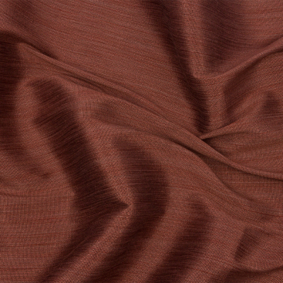 British Imported Saffron Striated Recycled Polyester Bengaline | Mood Fabrics