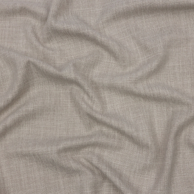 British Imported Dove Soft Textured Recycled Polyester Drapery Woven | Mood Fabrics
