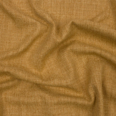 British Imported Ochre Soft Textured Recycled Polyester Drapery Woven | Mood Fabrics