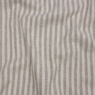 British Imported Pebble Raised Stripes Cotton and Polyester Woven | Mood Fabrics