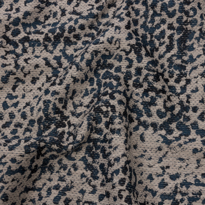 British Imported Midnight Spectacular Spots Drapery Jacquard | Mood Fabrics