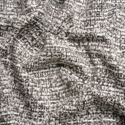 Caprona Tuxedo Striated Tweed Upholstery Chenille | Mood Fabrics