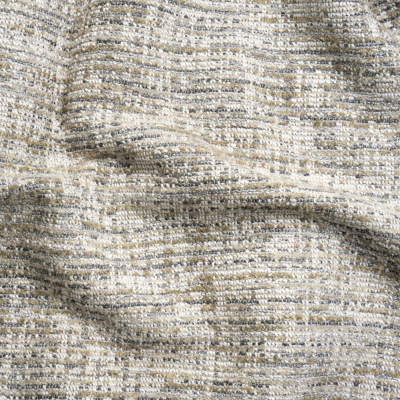 Valemount Stone Striped Upholstery Boucle | Mood Fabrics
