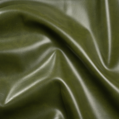 Alida Landscape Faux Upholstery Leather with Brushed Fabric Backing | Mood Fabrics
